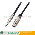 mic cable, professional microphone cable female XLR to 6.35 jack